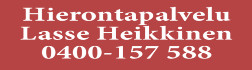 Hierontapalvelu Lasse Heikkinen logo